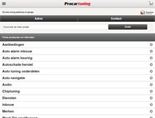 Tablet Screenshot of procartuning.nl